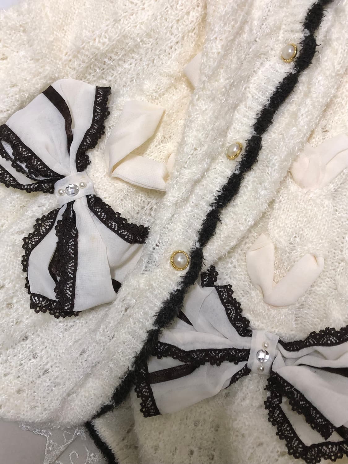 엑시즈팜 핀터 리본 레이스 가디건 히메라떼갸루 상품이미지2