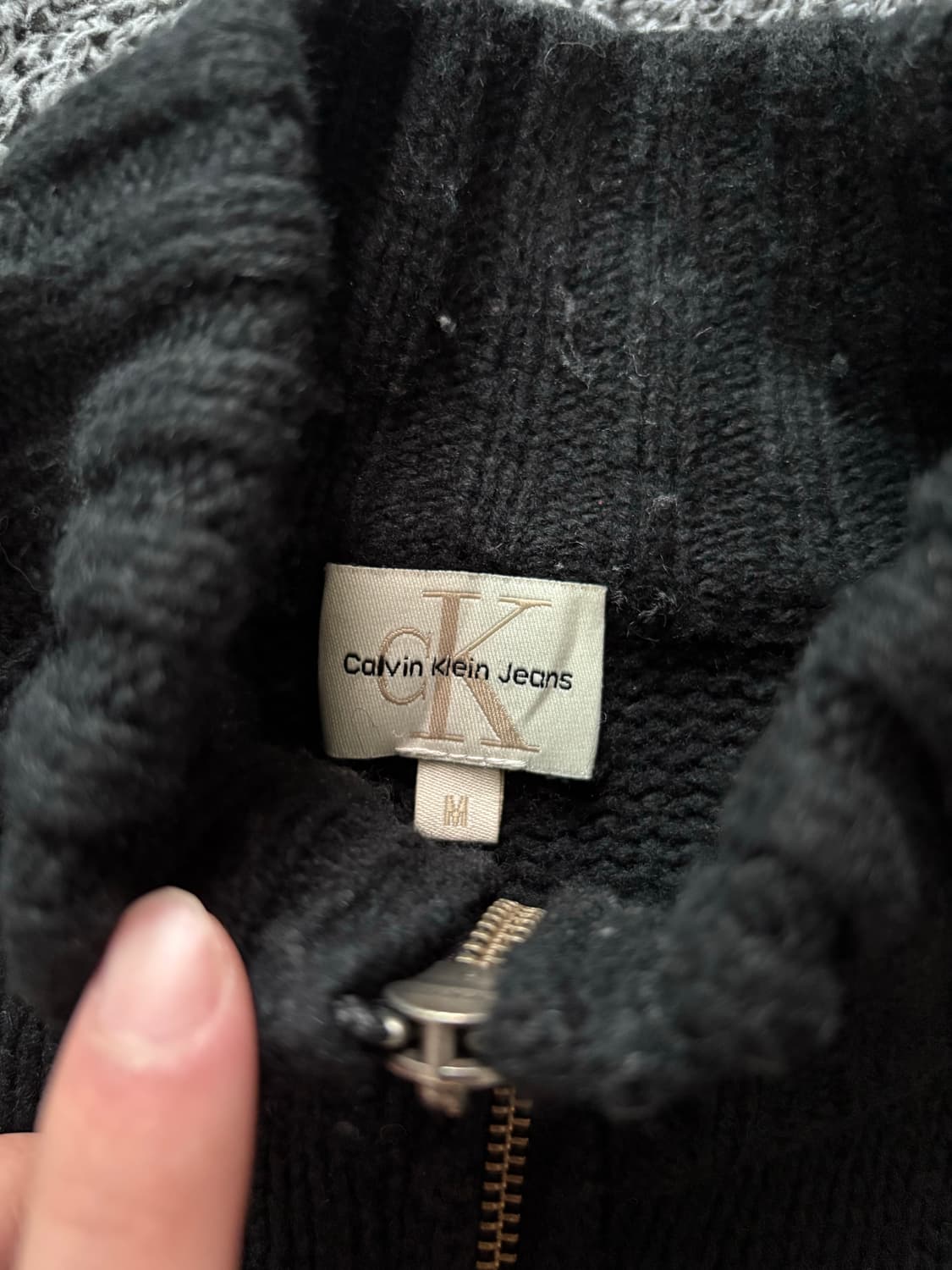 Ck jeans 니트 집업 상품이미지2