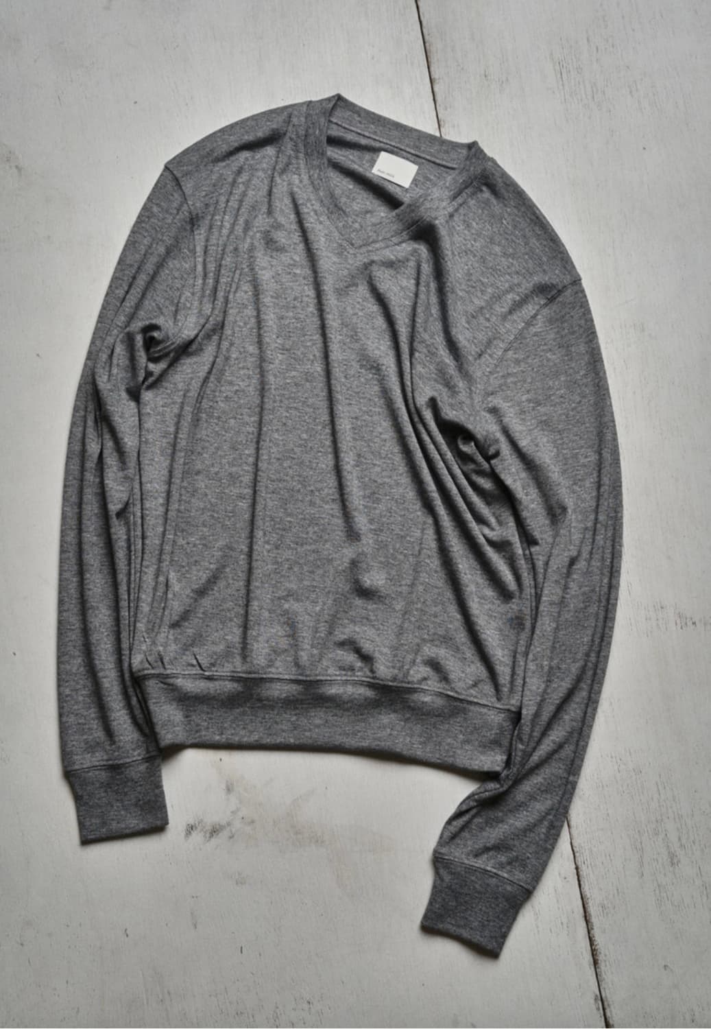 Textured V-neck Sleeve gray (사이즈3) 상품이미지2