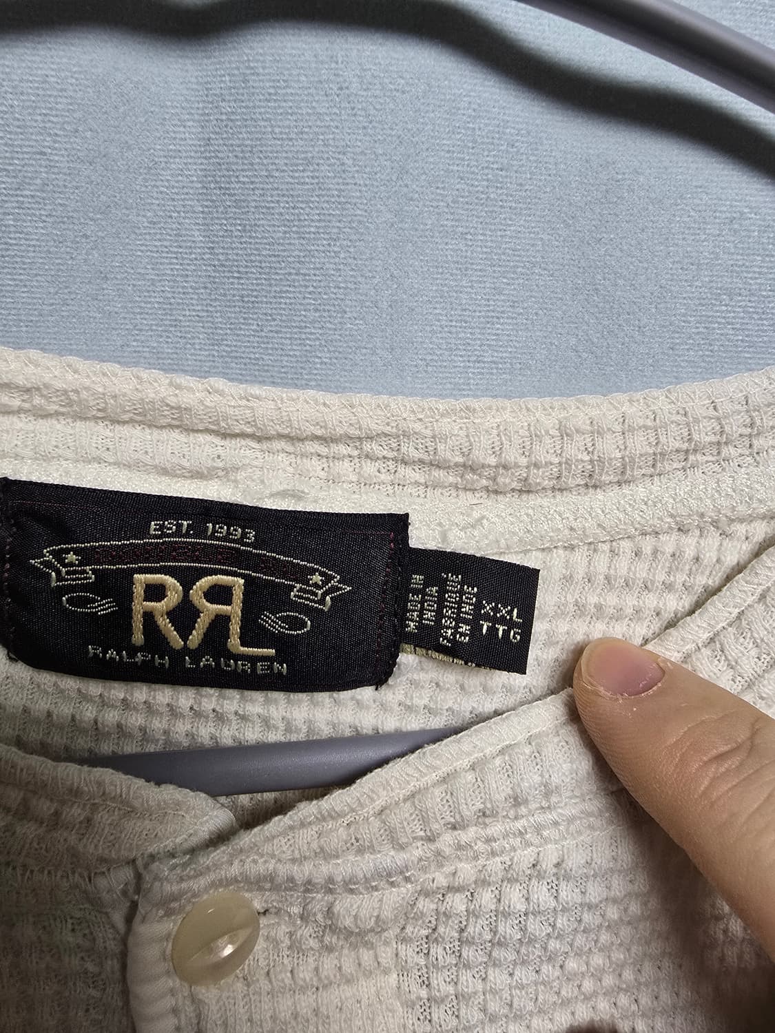 RRL 와플 헨리넥 니트 상품이미지3