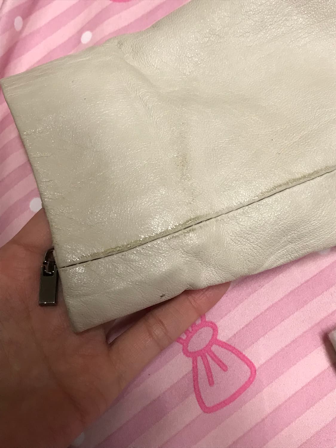 양가죽 아이보리 퍼 자켓  상품이미지4