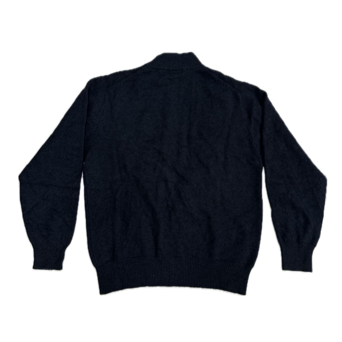 캐시미어100% Pure White Cashmere 네이비 반집업 니트 상품이미지3