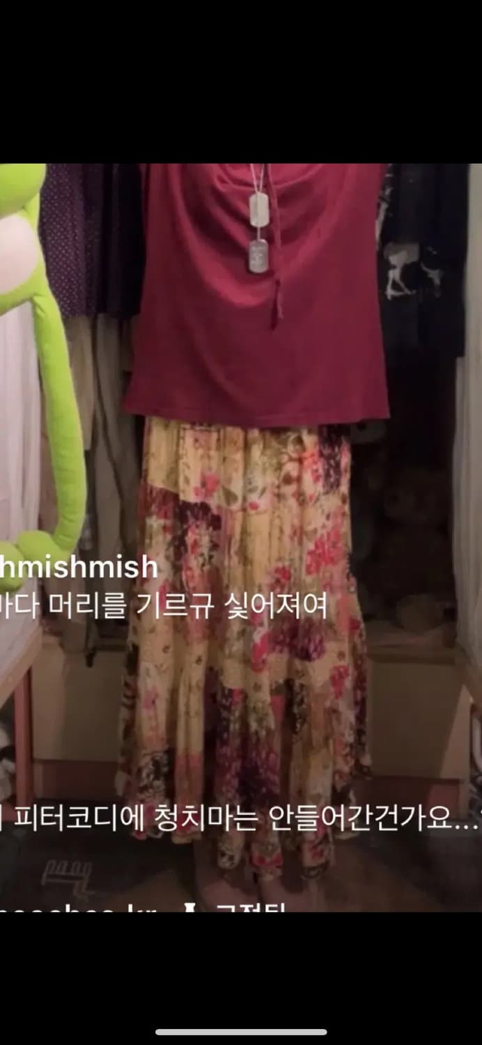 카모메산장 빈티지 모리 꽃무늬 스커트 치마 상품이미지1