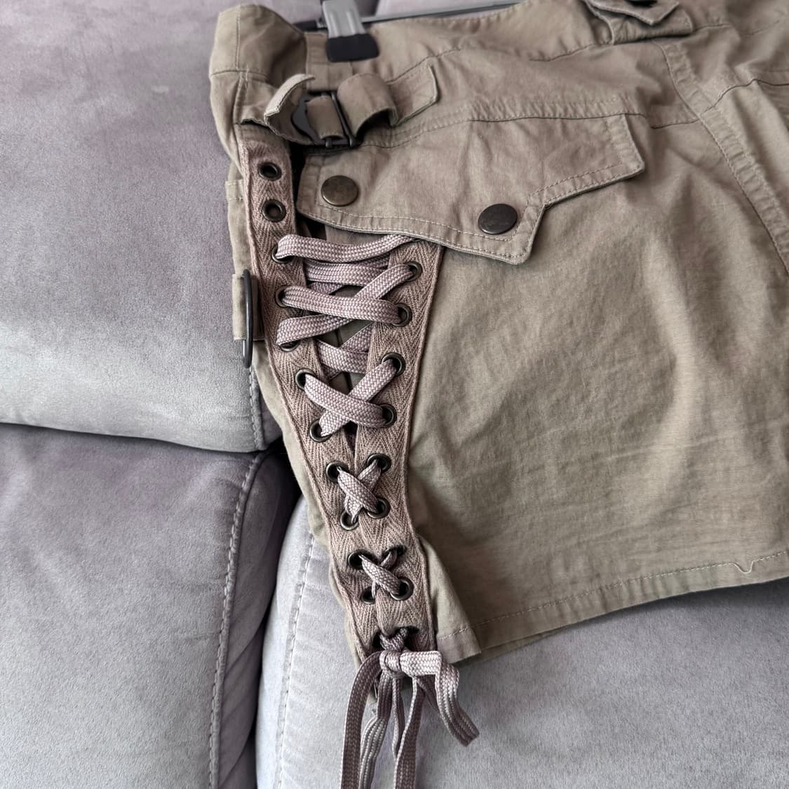 brown ribbon detailed skirt 상품이미지3