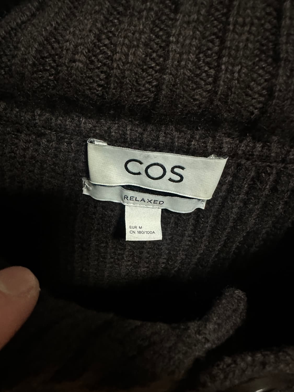 코스 리브드 니트 울 가디건 M 상품이미지2