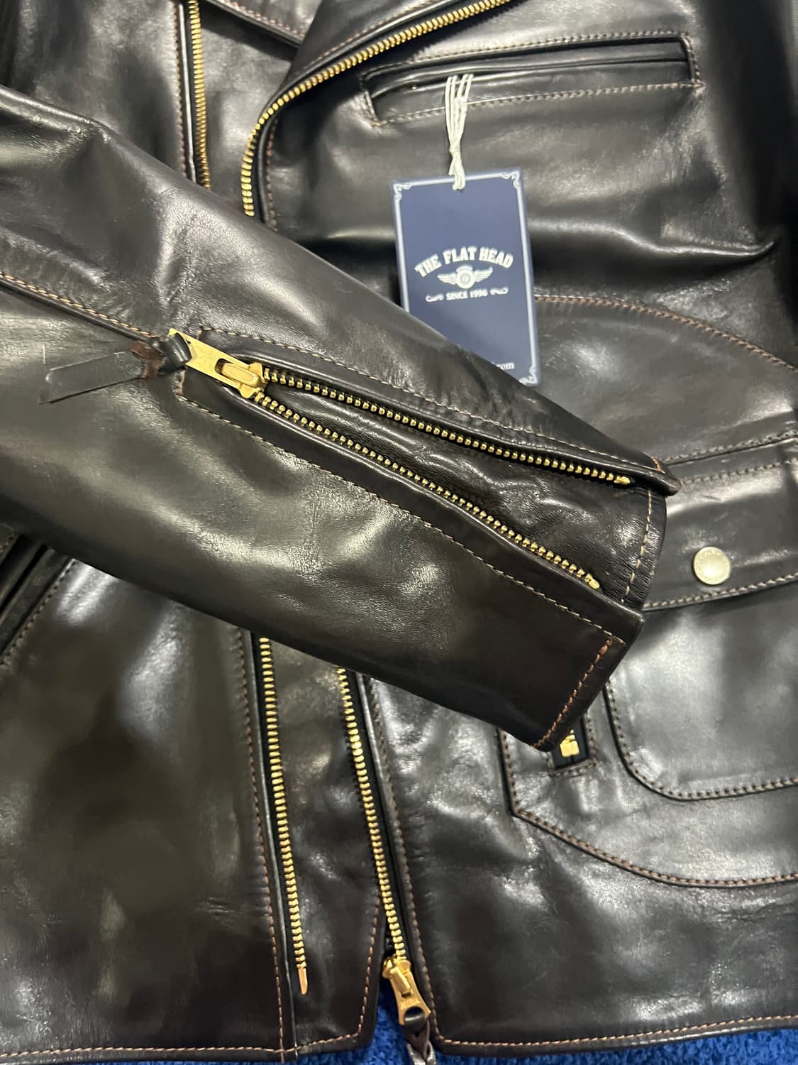 풀랫헤드 디포켓 HW001 가죽자켓 42사이즈 새제품 상품이미지4