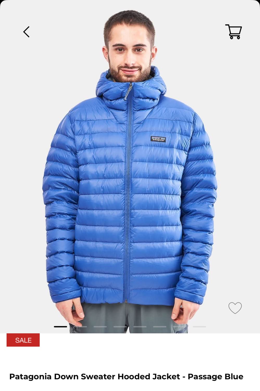 파타고니아 다운 스웨터 후디 passage blue 상품이미지2