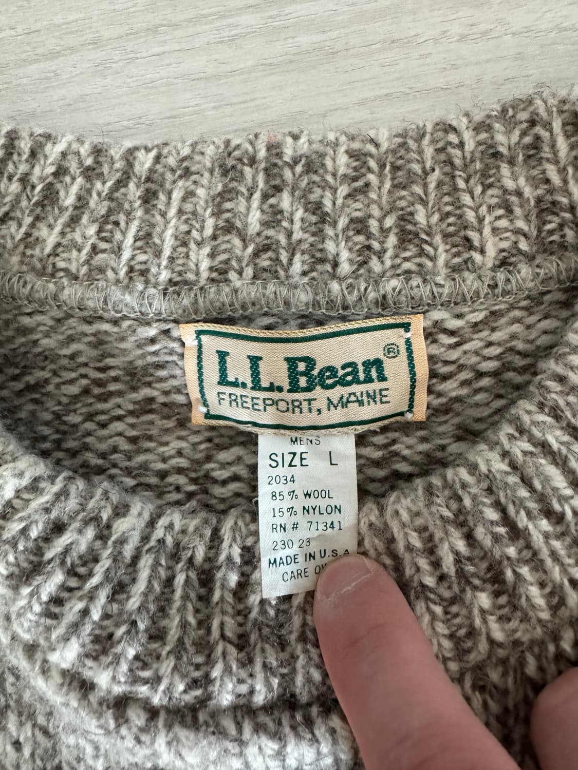 엘엘빈(L.L.bean) 스트라이프 니트 L사이즈 판매합니다 상품이미지3