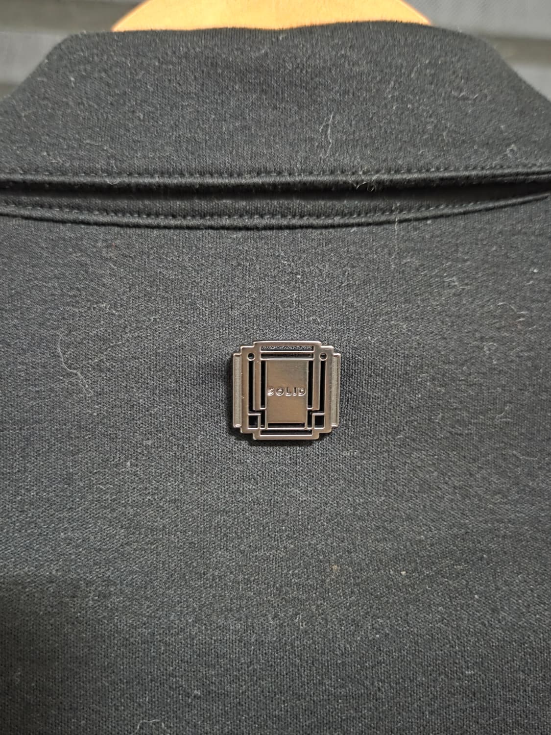 (정품) [솔리드옴므] 백 메탈 스퀘어 로고 카라 셔츠 | 00145 상품이미지6