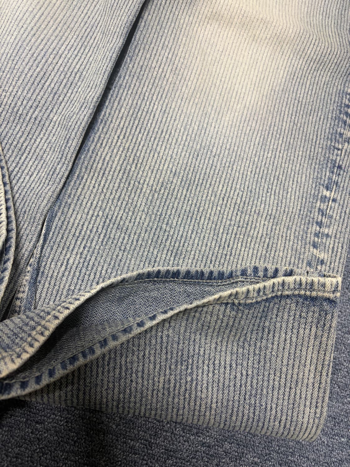 트루 와이드 데님 팬츠 - 라이트 웨일 인디고 상품이미지6