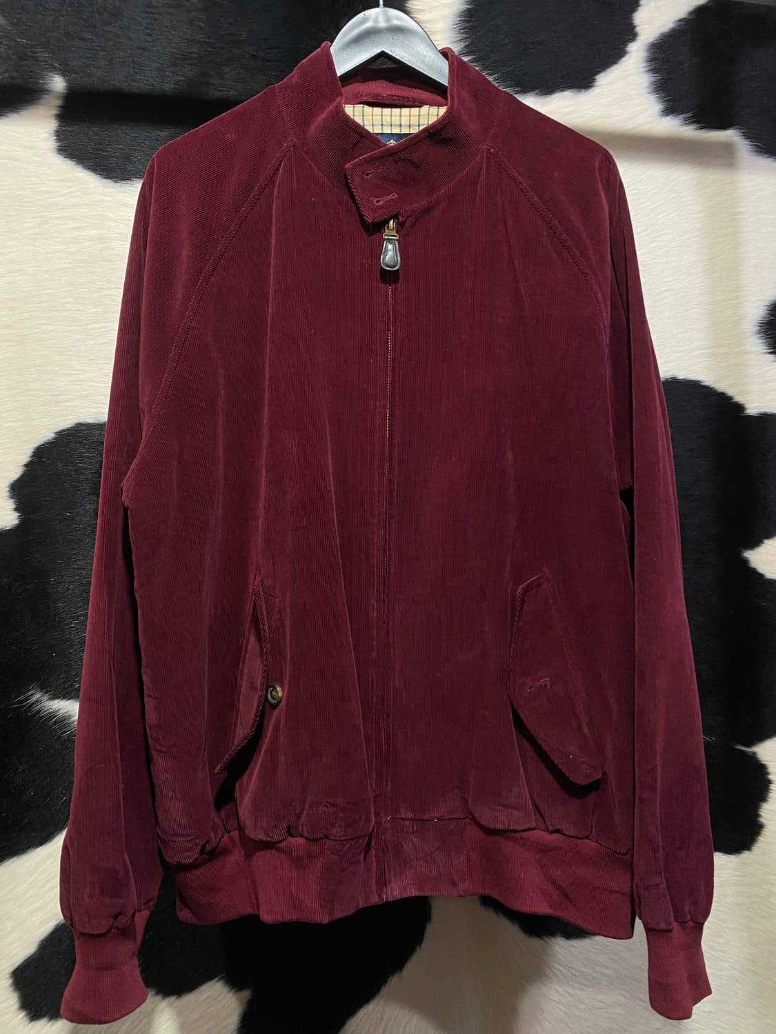 Brooks Brothers 버건디 코듀로이 봄버 상품이미지3