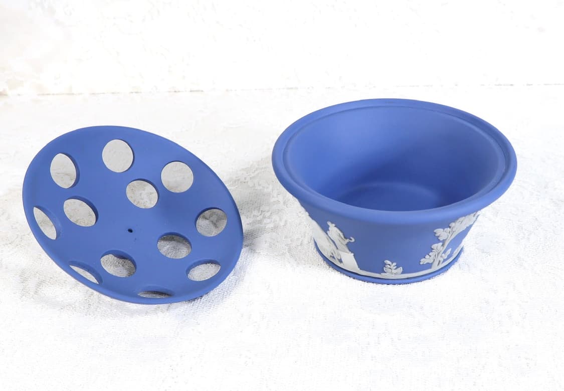 [영국앤틱] 웨지우드 제스퍼웨어 페일블루 포푸리 화병 상품이미지10