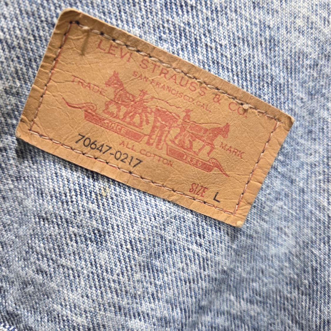 리바이스 1세대 데님 트러커 상품이미지4