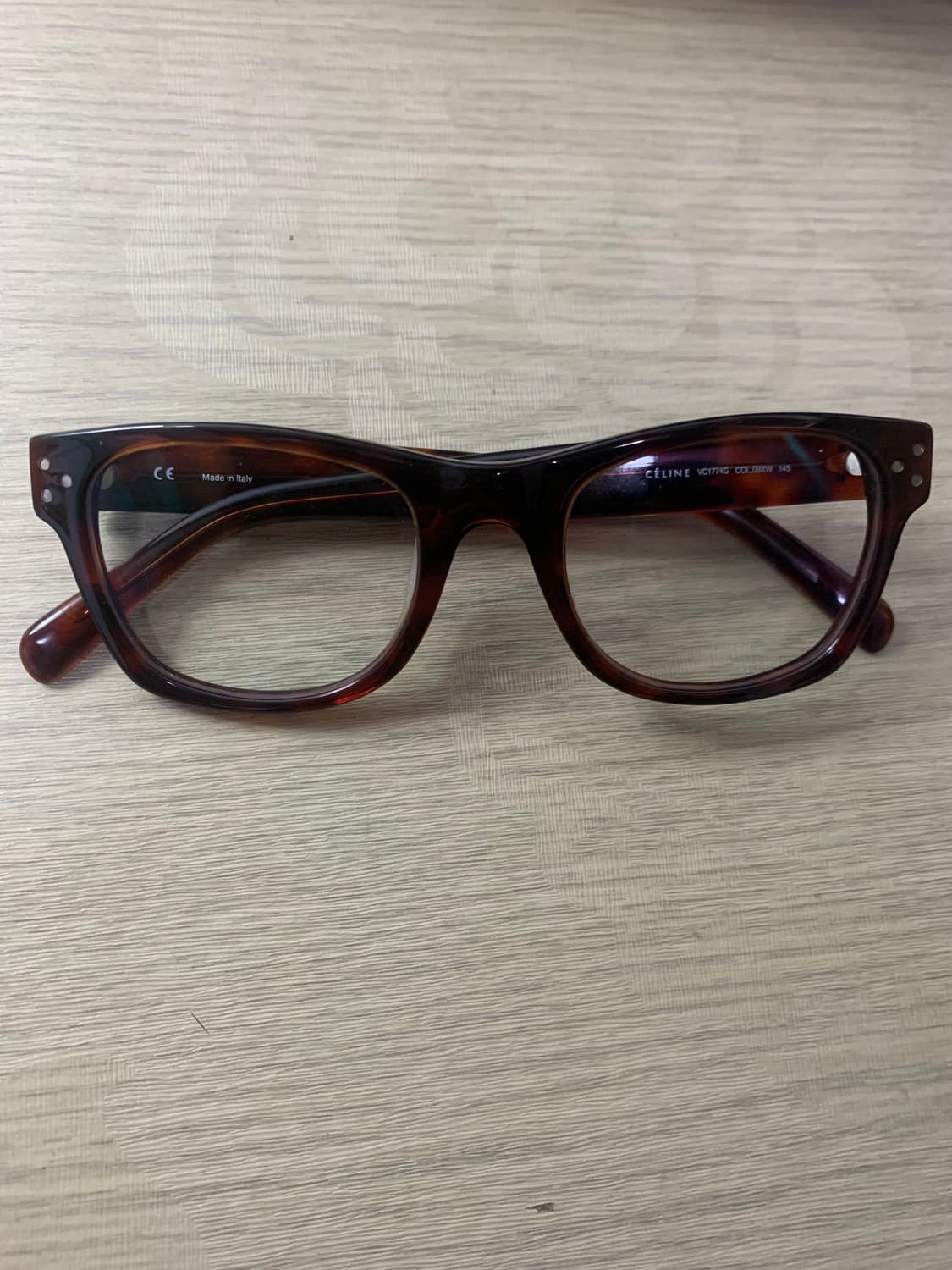CELINE 셀린 뿔테 긱시크 안경 브라운 상품이미지1