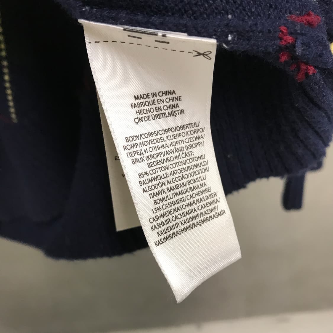 폴로 랄프로렌 체크 니트 가디건 L 상품이미지5