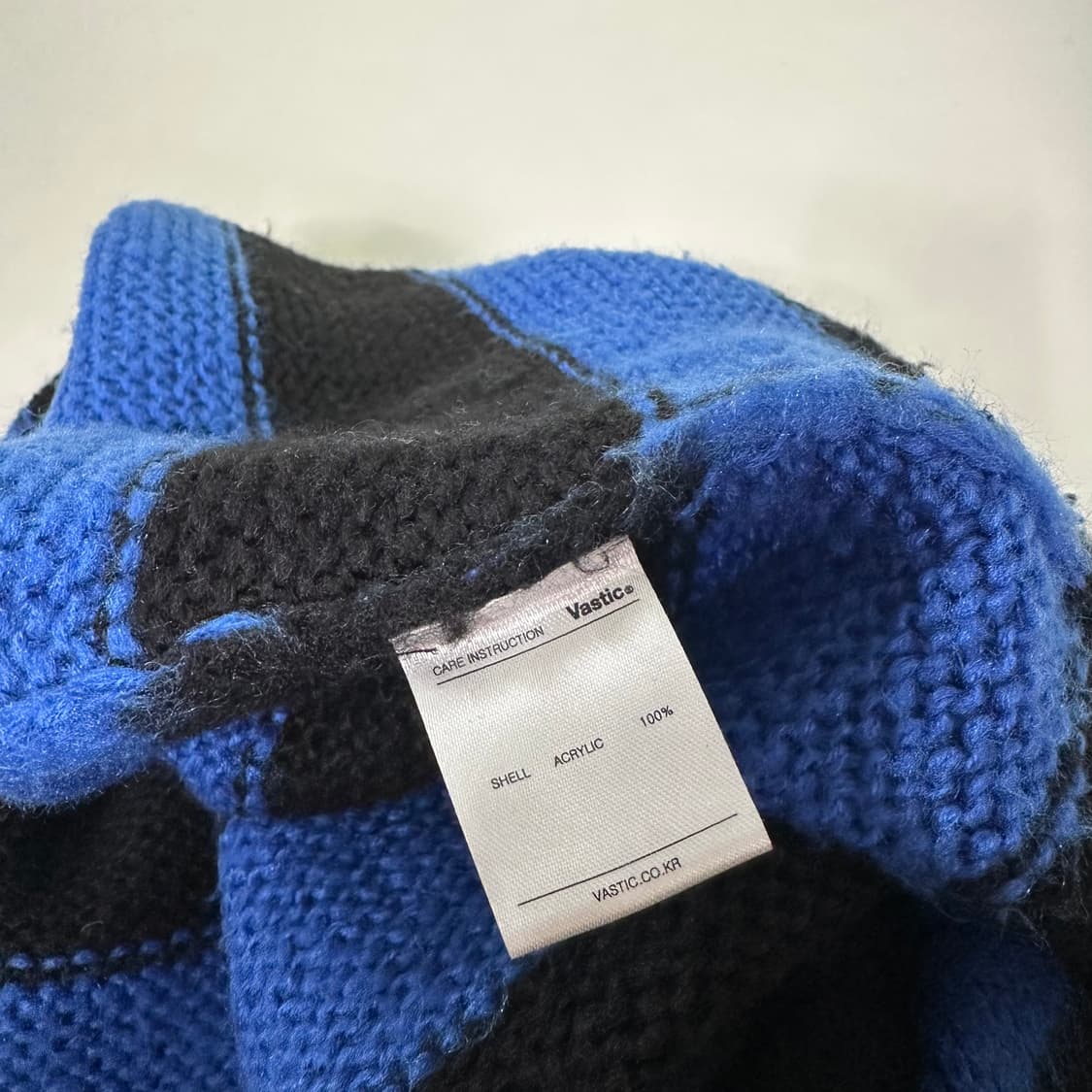 L 바스틱 파검 루즈핏 단가라 보카시니트 상품이미지5