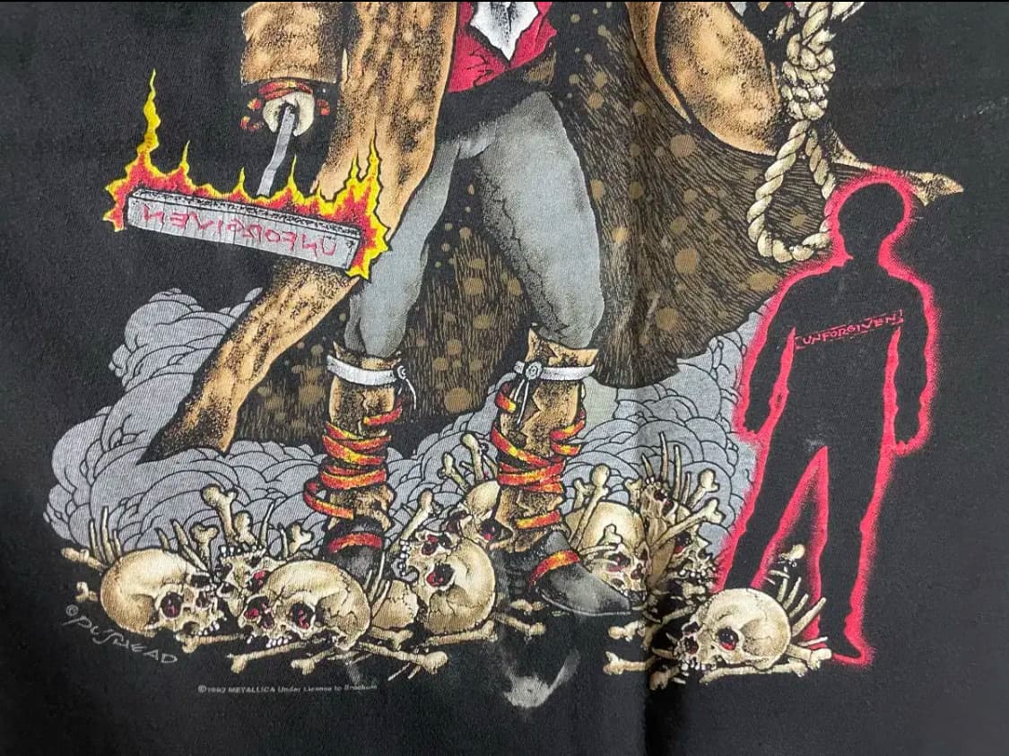 메탈리카 90s 밴드티 상품이미지3