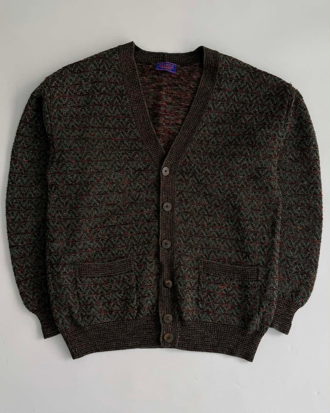 [L] 미쏘니 패턴 니트 매장판 가디건 상품이미지1