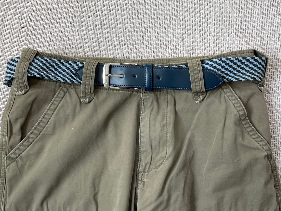 빈티지 골드파일 컬러 위빙 벨트 J03824 상품이미지2