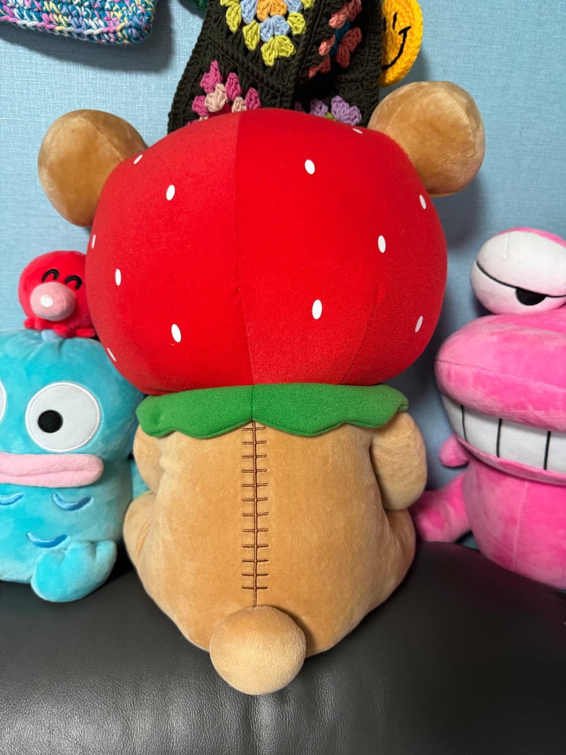 빈티지고전 대형 48cm 리락쿠마 딸기봉제인형 상태좋음 상품이미지6