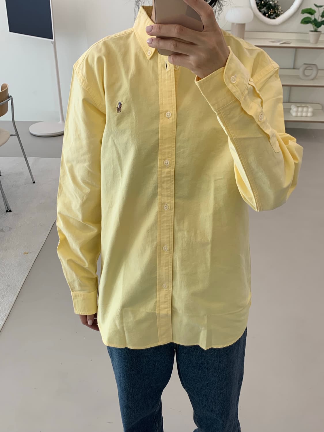 폴로 랄프로렌 보이즈 옥스포드 셔츠 노랑 XL(20) 상품이미지6