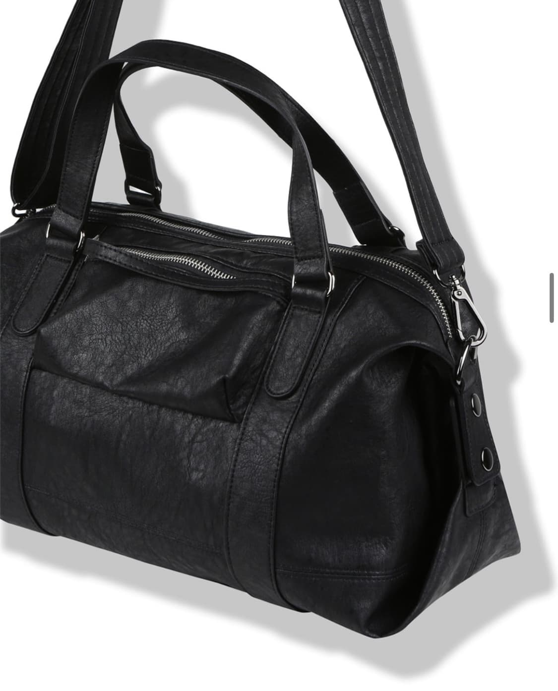 비슬로우 폴드 보스턴백 블랙 상품이미지6