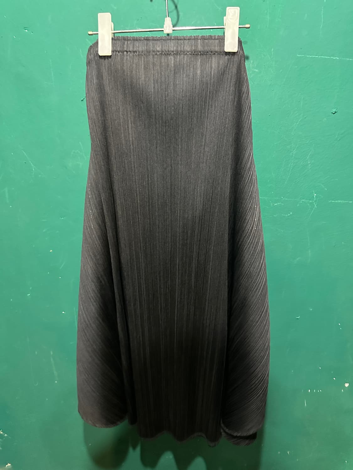 플리츠 플리즈 포인트 롱스커트 상품이미지2