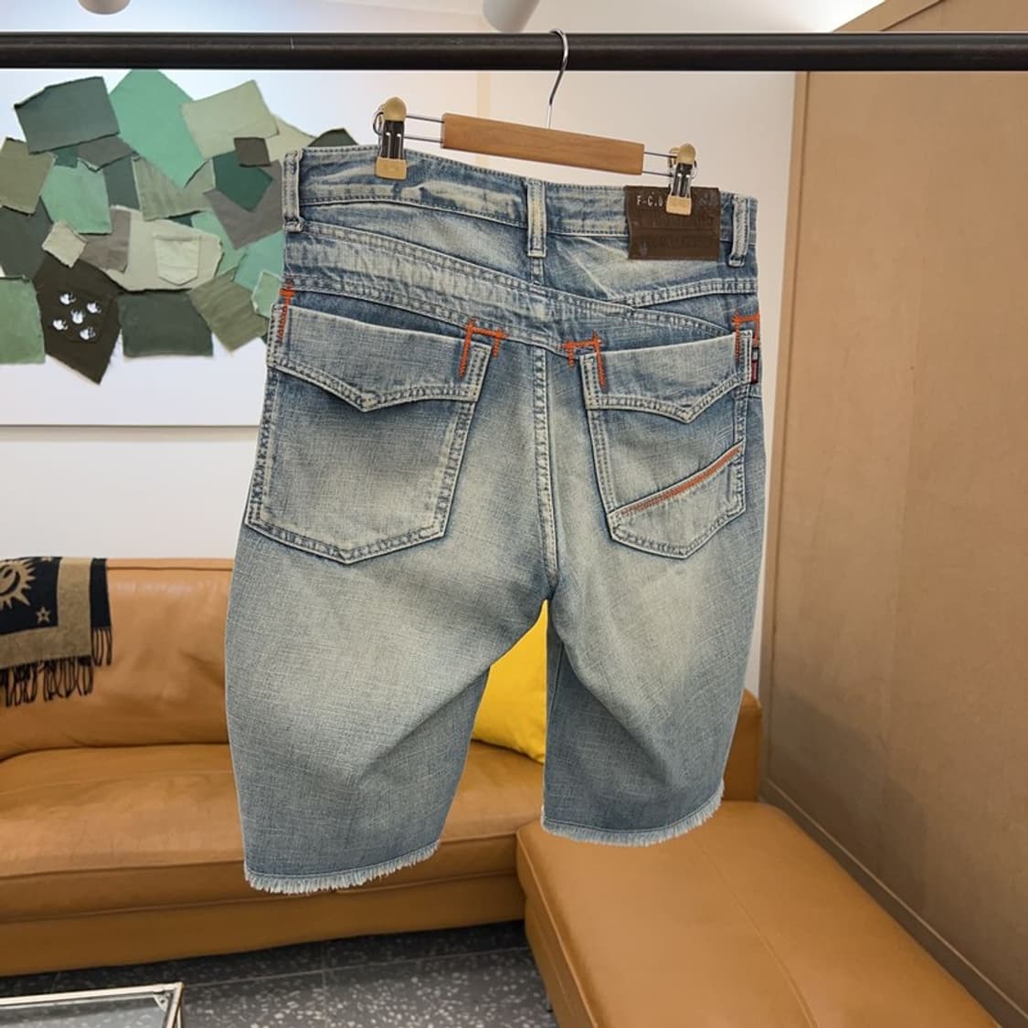 푸부 FUBU 올드스쿨 데님팬츠 반바지 32인치 C04145  상품이미지2