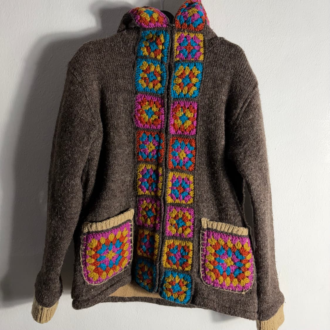 티티카카 모티브 울니트 후드집업(Free) 상품이미지1