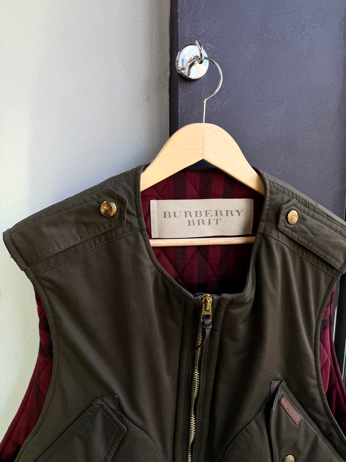 55/ 버버리 브릿 견장 패딩 베스트 자켓 상품이미지3