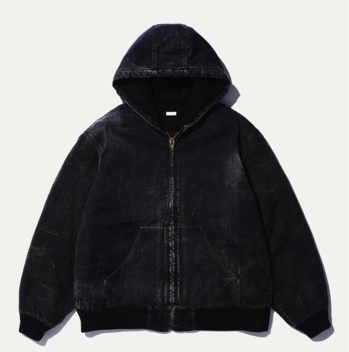 [2] 급처 아프레쎄 실크 린넨 후드 파카 상품이미지1