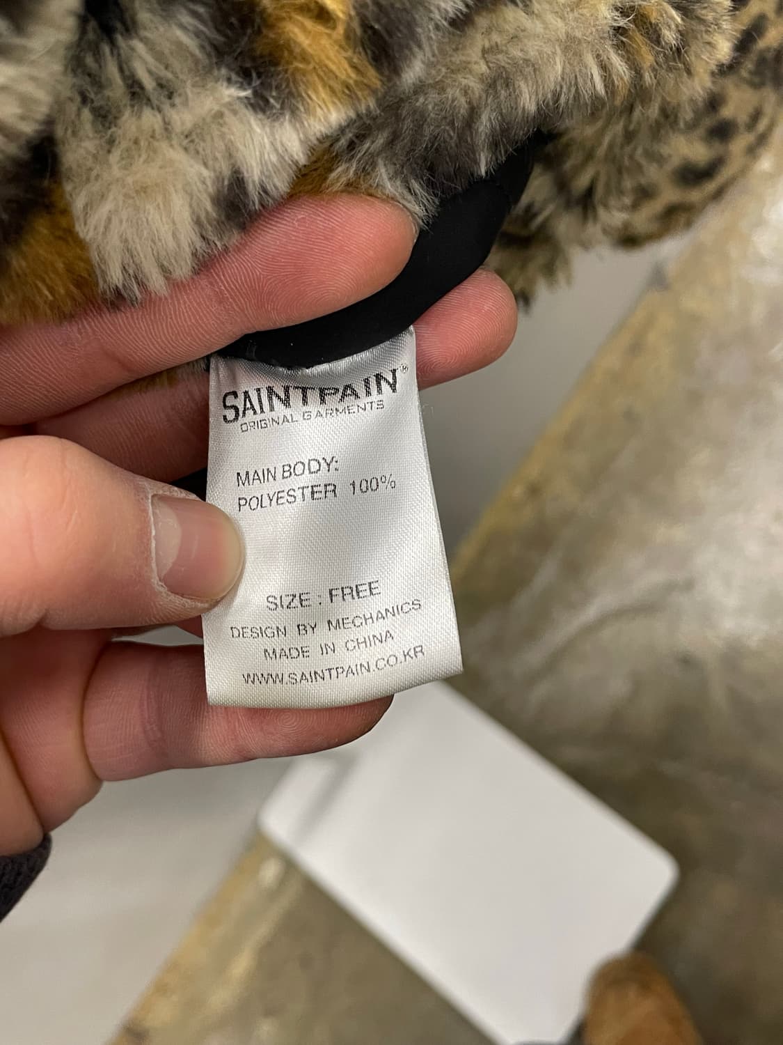 세인트페인 레오파드 퍼자켓 OS 상품이미지5