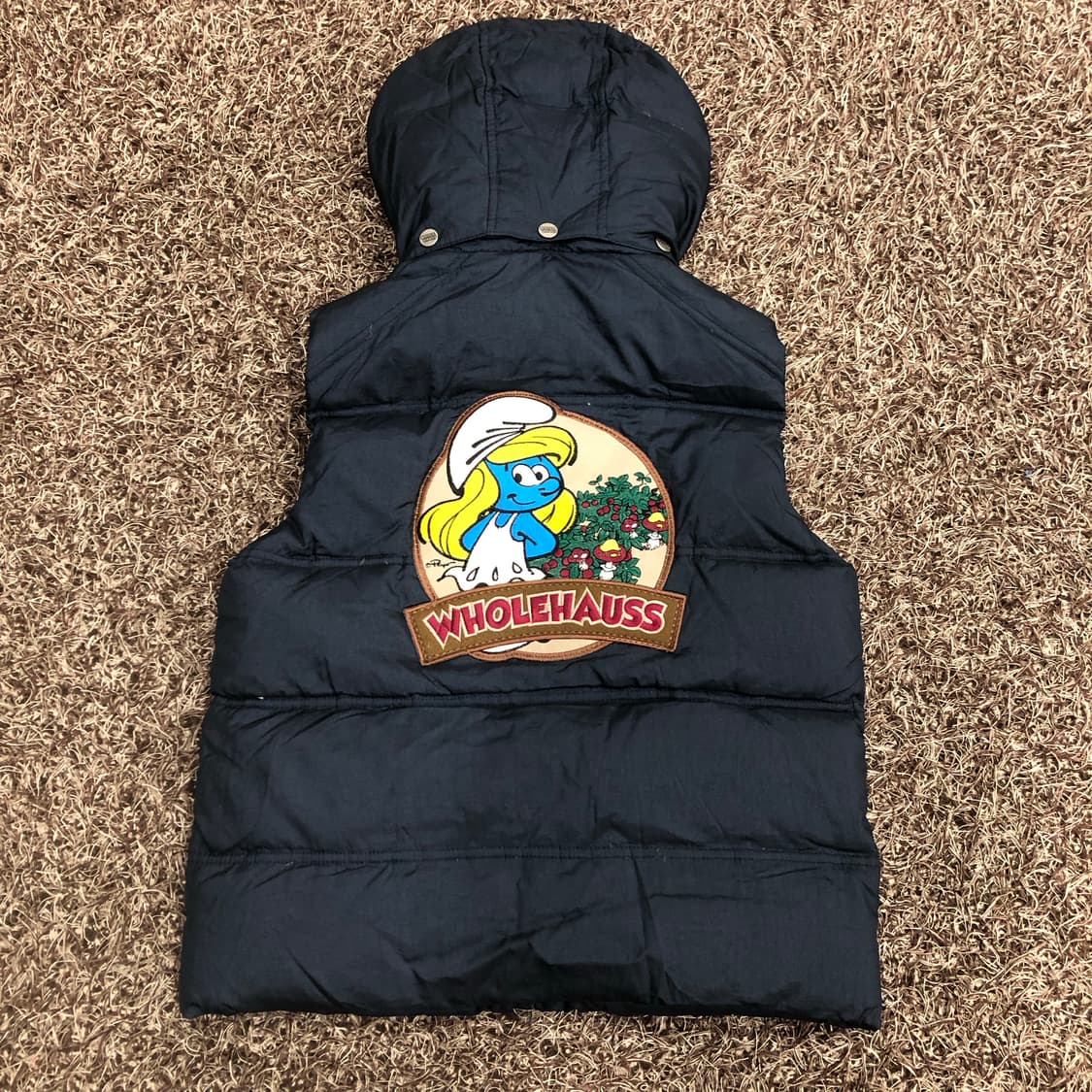 홀하우스 스머프 패치 덕다운 패딩 조끼 상품이미지1