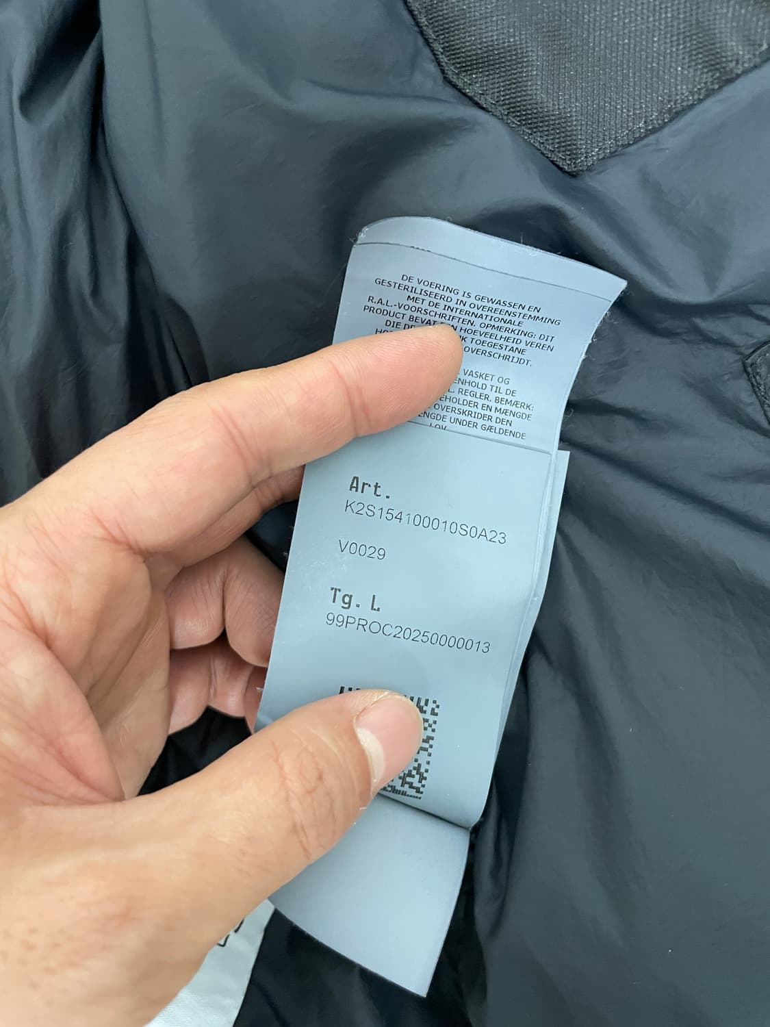 스톤아일랜드 크링클랩스 25fw 블랙 L 상품이미지5