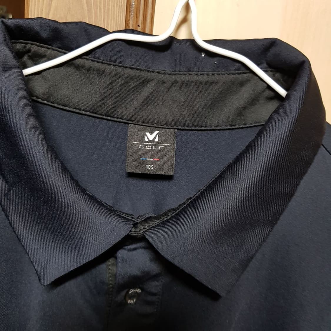 105/ 밀레 골프 /네이비 긴팔 카라셔츠 / 토318-후 상품이미지4