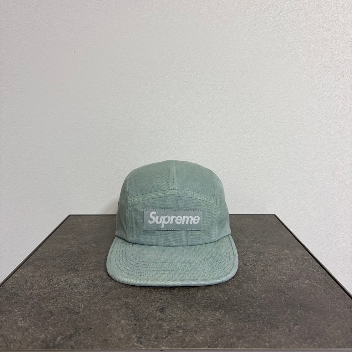 (OS) 슈프림 박스로고 캠프캡 모자 민트 데님 상품이미지1