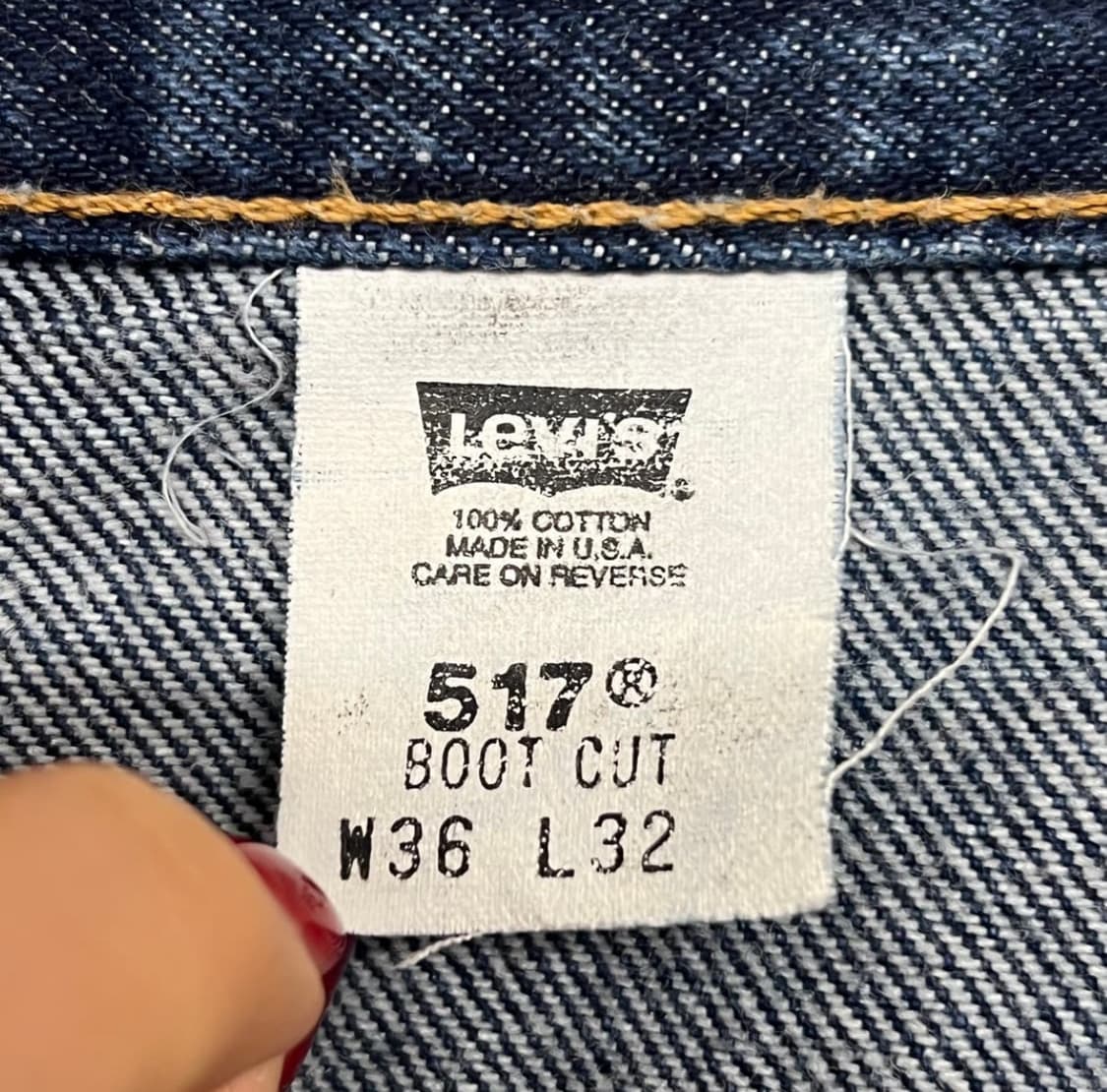90's 리바이스 517 중청(Made in USA) 상품이미지7