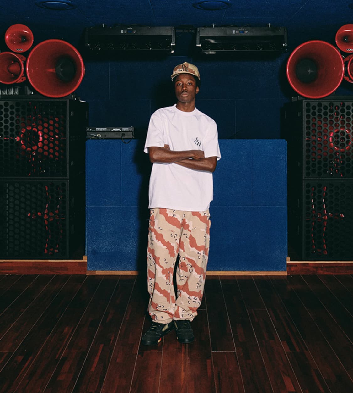 페치 스터디드 더블니 팬츠 카모 상품이미지2