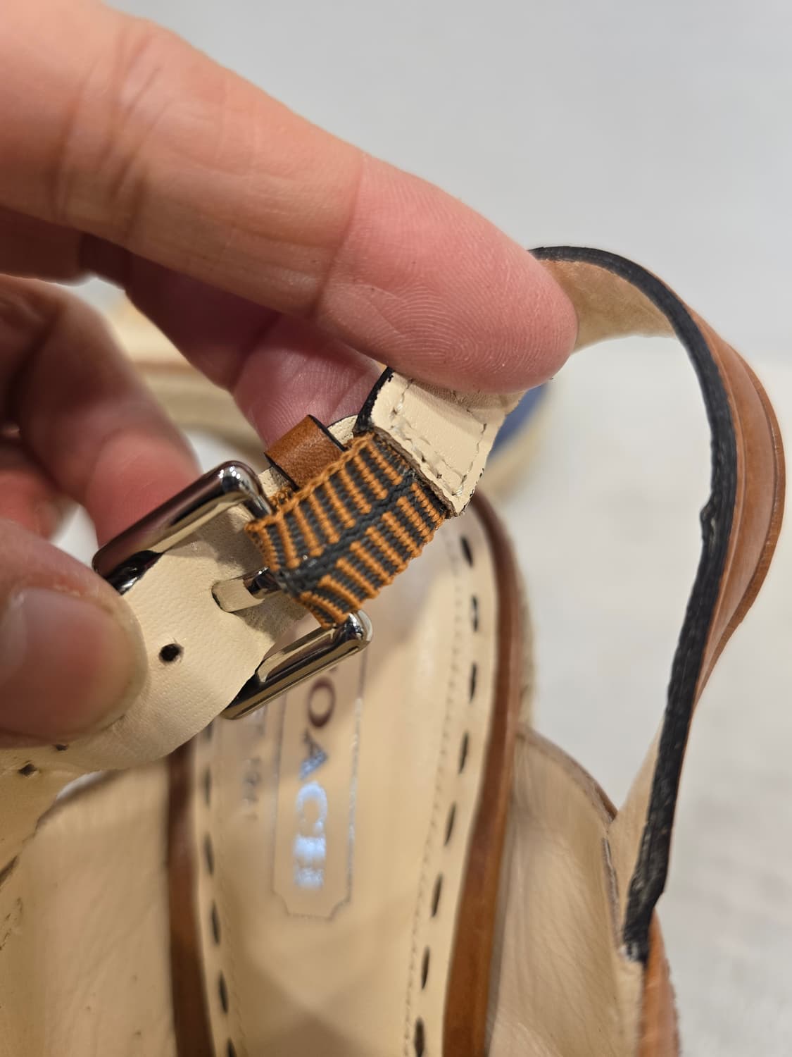 거의새거) 코치 데님 힐 샌들 225 상품이미지7