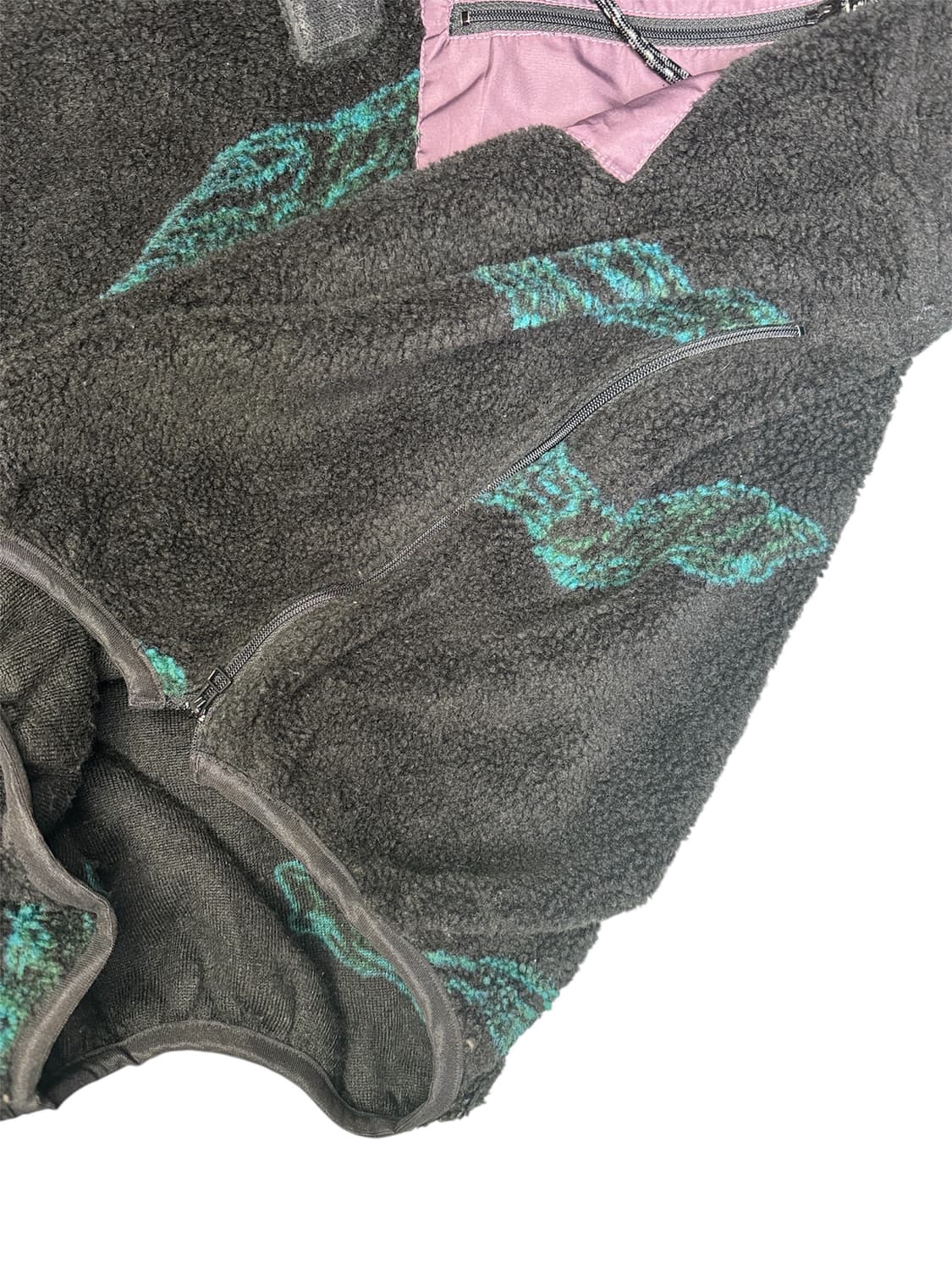 지에다 JieDa 보아 하이넥 플리스자켓 블랙 2 상품이미지5