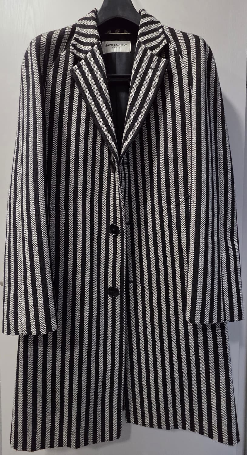 [해리스타일스 착용] 생로랑 14fw 스트라이프 코트 44 에디슬리먼!! 상품이미지2