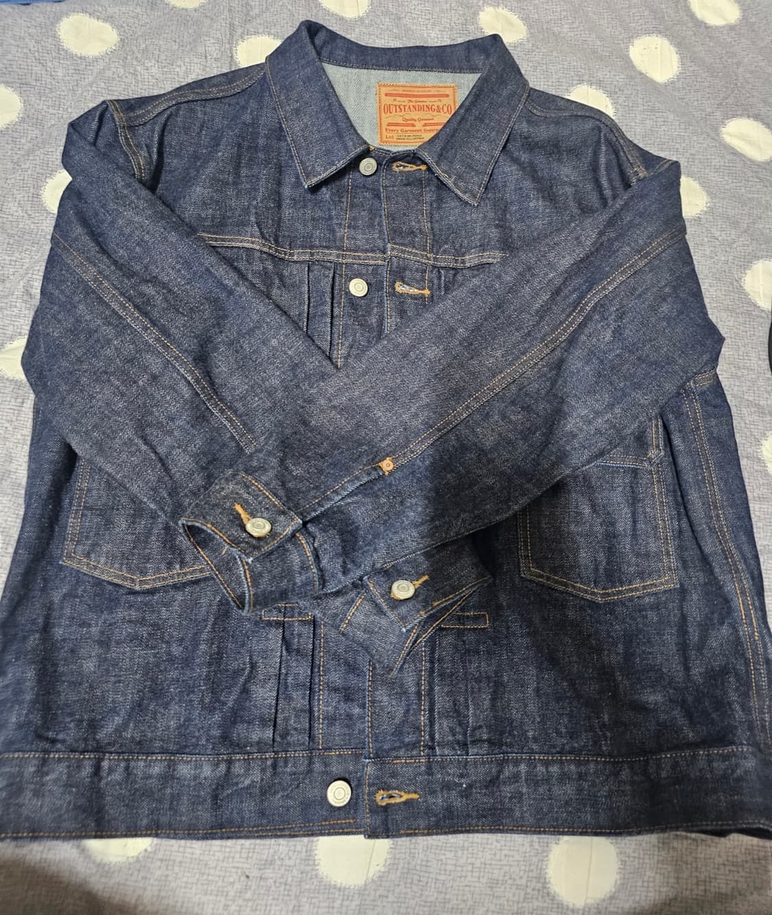 아웃스탠딩 2세대 셀비지 데님 자켓 (m) 상품이미지2