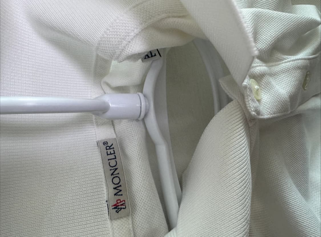 몽클레어 화이트 폴로 티셔츠 XL 상품이미지4