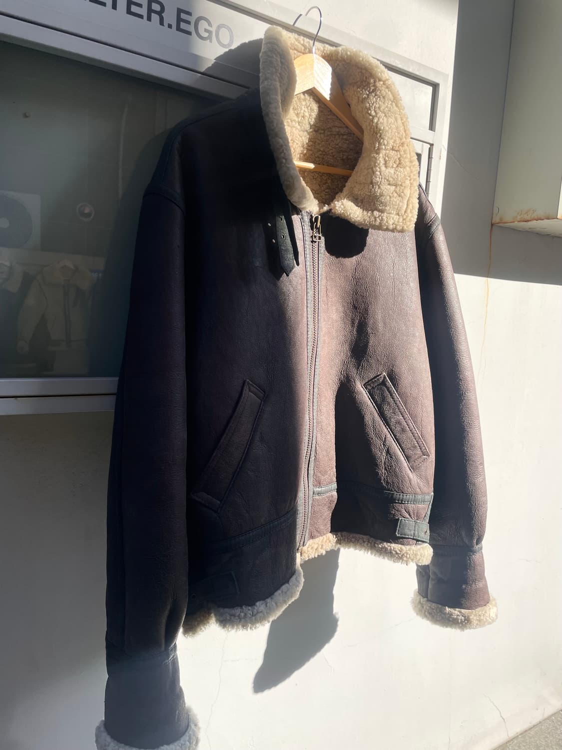  Military B-3 real leather flight jacke 상품이미지4