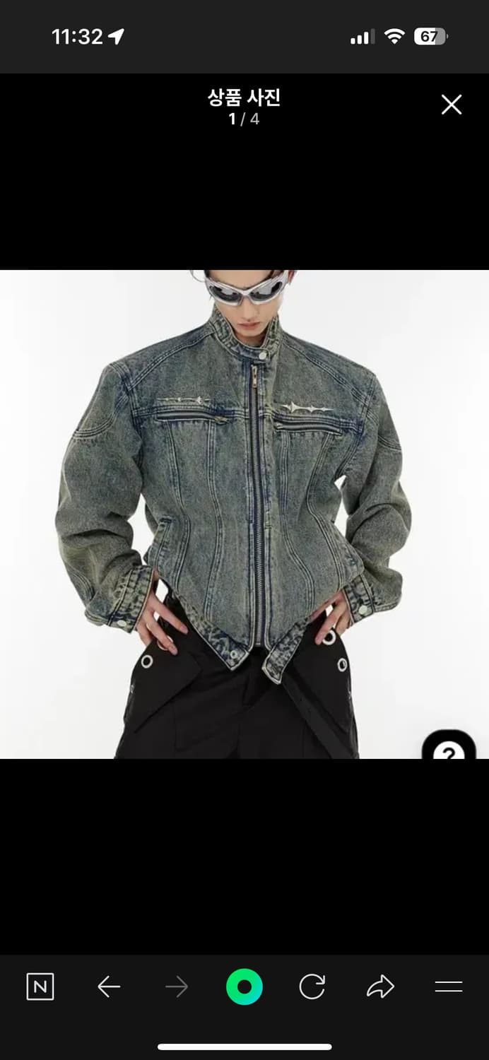 비엑세스 연청 데님자켓 상품이미지1