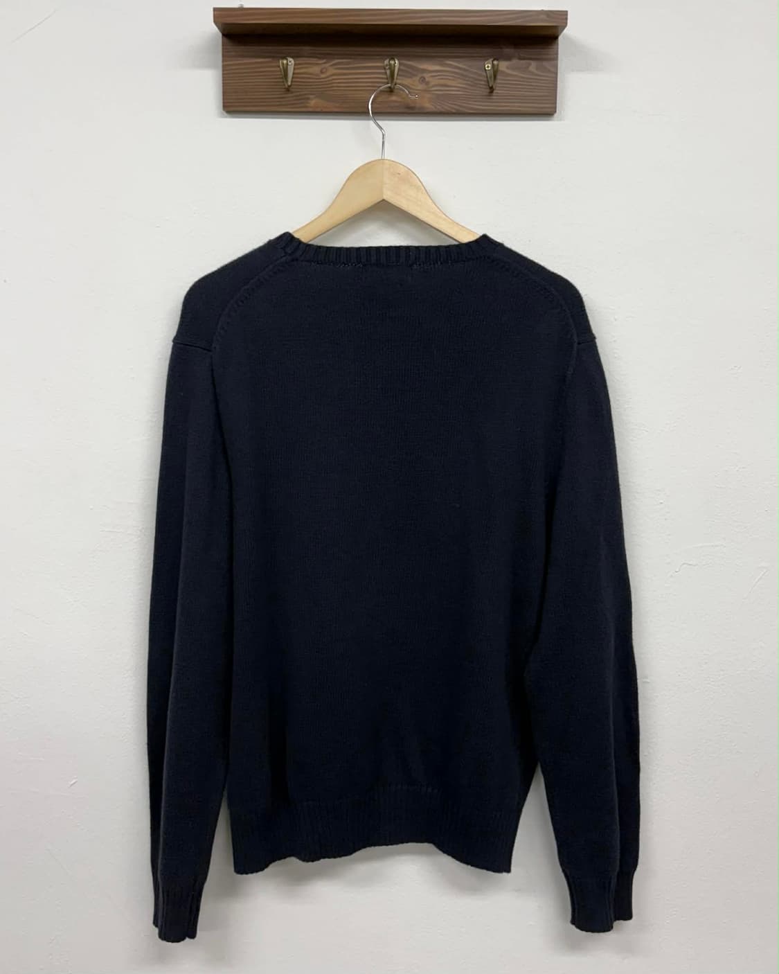 [L] 폴로 랄프로렌 네이비 신형 크루넥 코튼 니트 스웨터 상품이미지2