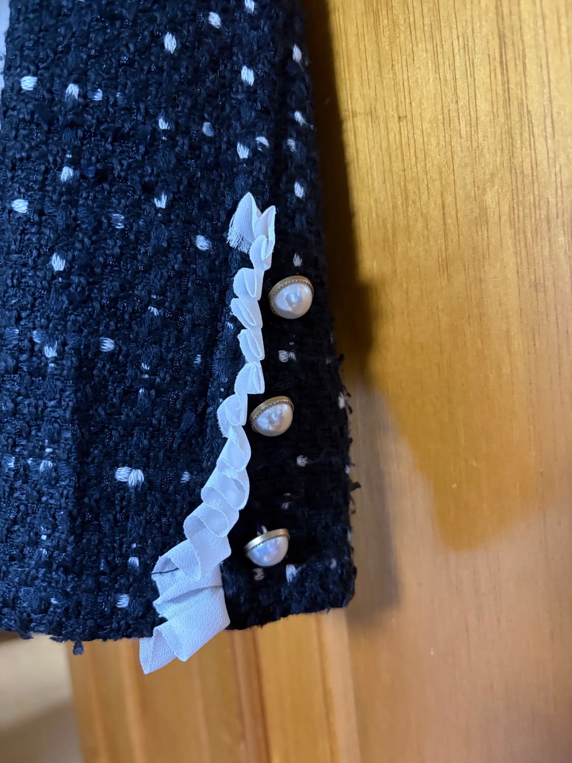 블랙 트위드 투피스 상품이미지4