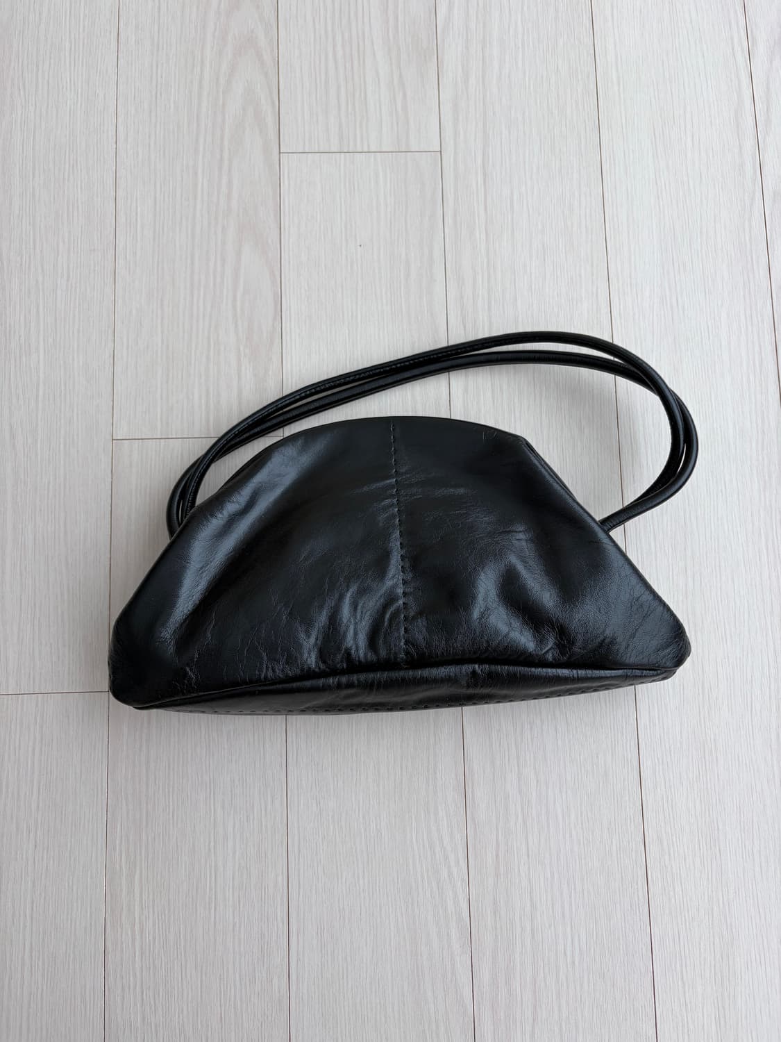 르베이지 레더 미니 토트백 상품이미지4