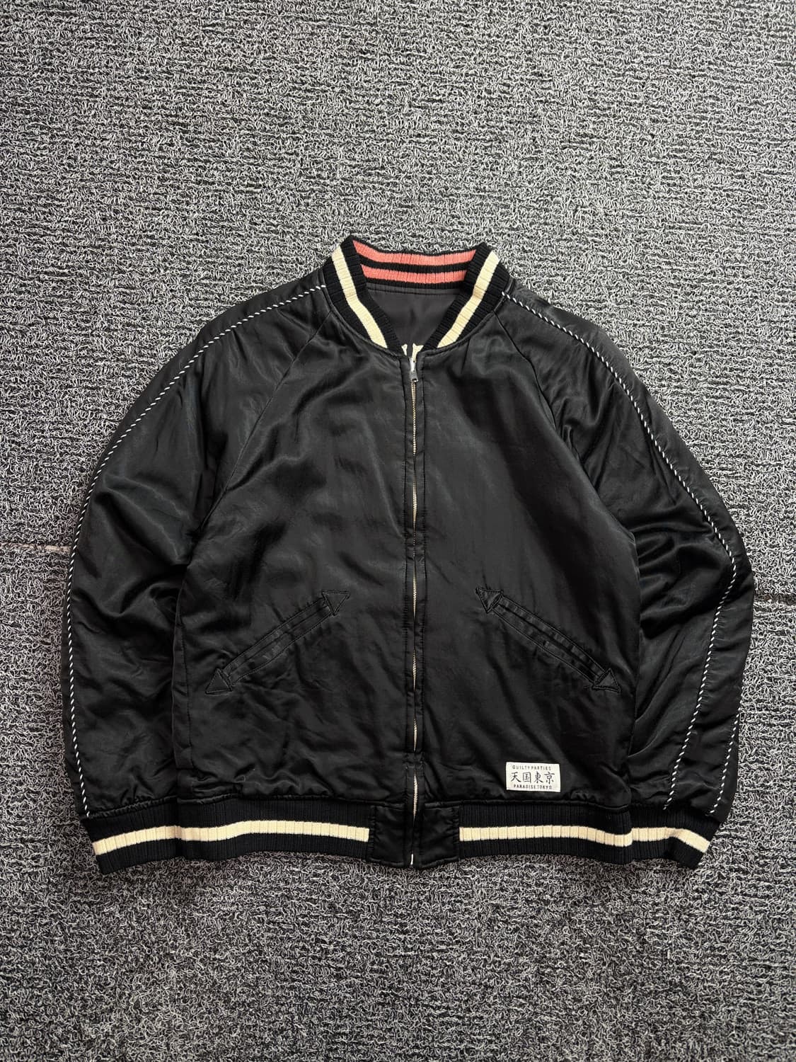 와코마리아 스컬 자수 수베니어 리버서블 스카잔 2402 상품이미지2