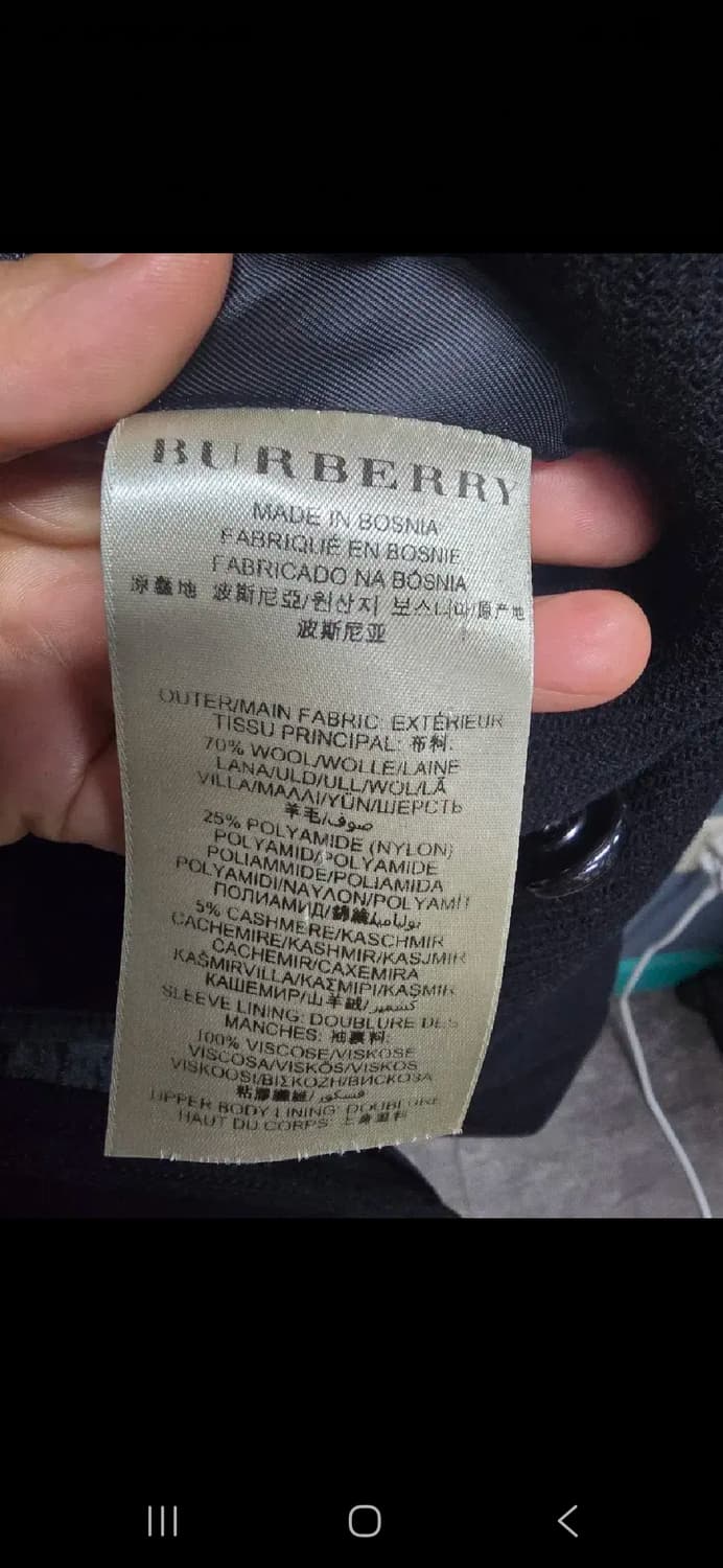 버버리 브릿 블랙 코트 상품이미지7